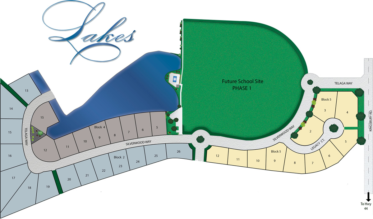 The Lakes in Middleton Idaho- Plat Map
